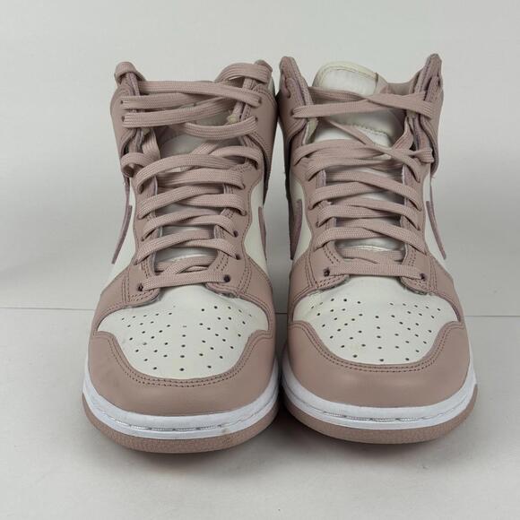 Nike Dunk High Women's 8 PInk Oxford White Leather Sneaker Shoes DD1869-003 - Picture 4 of 8